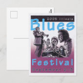 2005年のブルーズポスターコンテストへの私のエントリー作品 ポストカード (正面/裏面)