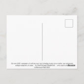 2005年のブルーズポスターコンテストへの私のエントリー作品 ポストカード (裏面)