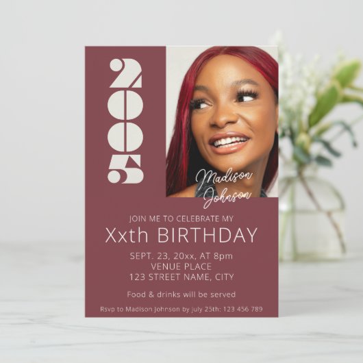 2005年の生誕生まれ生写真20回目 招待状 (スタンド正面)