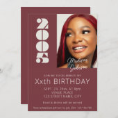 2005年の生誕生まれ生写真20回目 招待状 (正面/裏面)