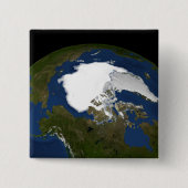 2005年北極海氷 缶バッジ (正面)