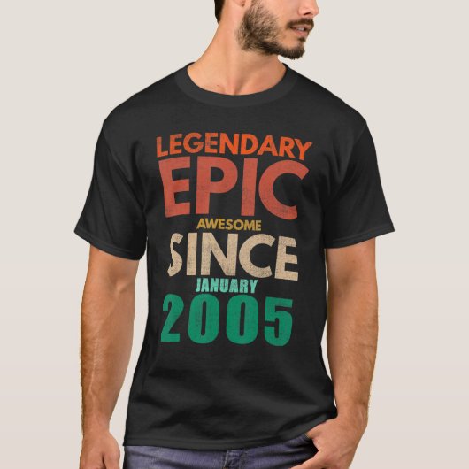 2005年1月以素晴らし降17歳Bir Tシャツ (正面)
