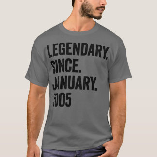 2005年1月18日の誕生日以来18年 Tシャツ