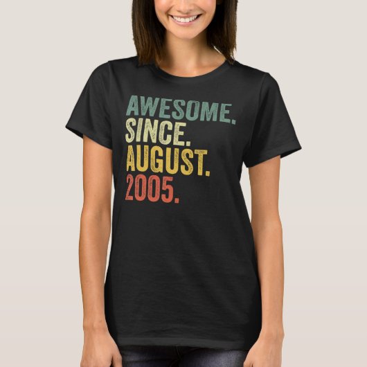 2005年17年素晴らし以威厳がある来17誕生日 Tシャツ (正面)