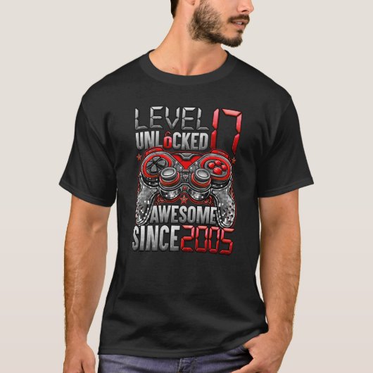 2005年17誕生日以素晴らし降のレベル17のロック解除 Tシャツ (正面)