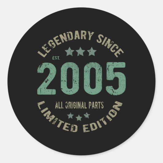2005年18日から18日の伝説 ラウンドシール (正面)