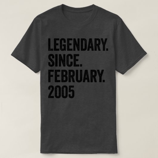 2005年2月18日生以来18年 Tシャツ (デザイン正面)