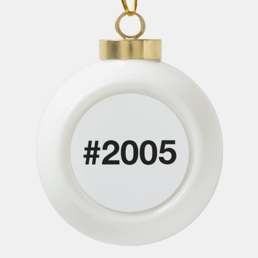 2005年20歳の誕生日記念 セラミックボールオーナメント (正面)