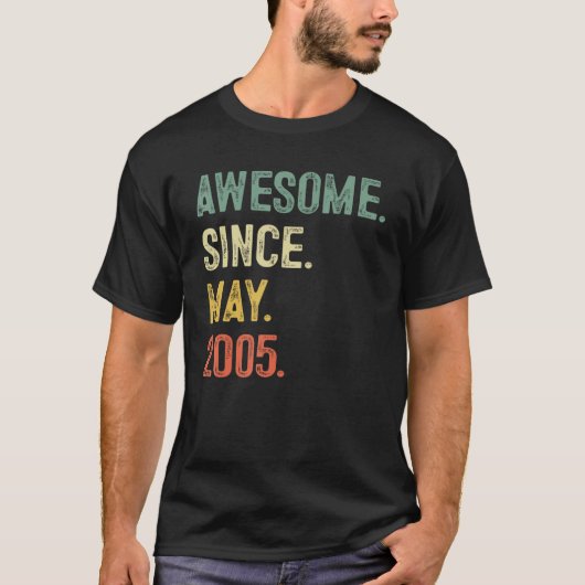 2005年5月18日素晴らしBir以来18歳の贈り物 Tシャツ (正面)