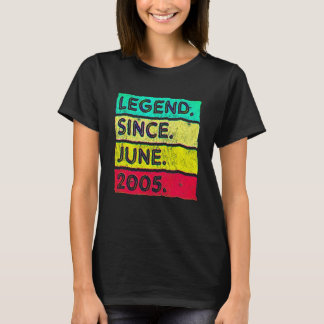 2005年6月から続くヴィンテージレジェンド17歳 17歳の誕生日 Tシャツ