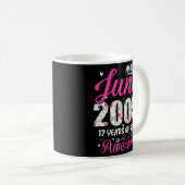 2005年6月以素晴らし降17誕生日フローラ コーヒーマグカップ (正面右)