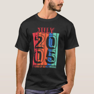 2005年7月17歳2素晴らし歳 Tシャツ