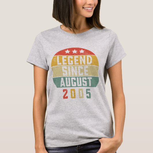 2005年8月から伝説の18歳 Tシャツ (正面)