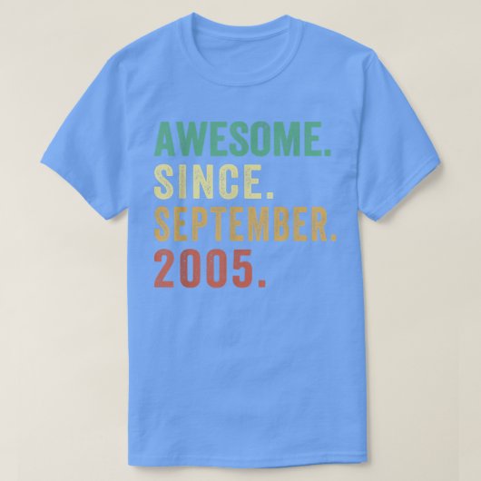2005年9月17日素晴らし以来17歳の贈り物 Tシャツ (デザイン正面)