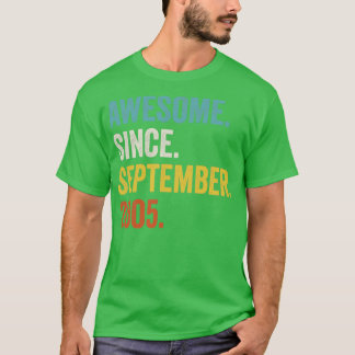 2005年9月17日素晴らしBir以来17歳 Tシャツ
