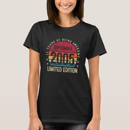 2005年9月17素晴らし日以来17年 Tシャツ (正面)