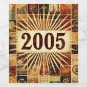 2005年：覚えておくべき年 ワインラベル (シングルラベル)