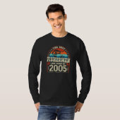 2005最高の年に漁師が魚釣り誕生に参加 Tシャツ (正面フル)