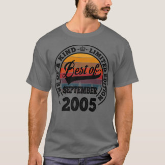 2005最高の年9月第17回誕生日ギフト17 Y Tシャツ