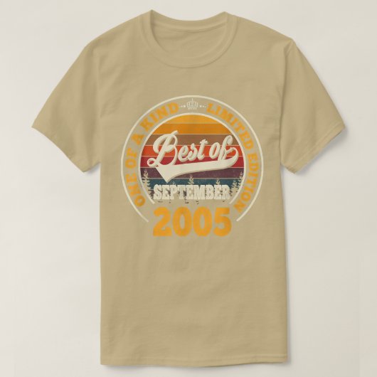 2005最高の年9月第17回誕生日ギフト17 Y Tシャツ (デザイン正面)