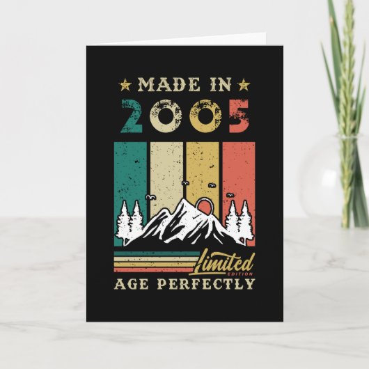 2005生まれ年誕生日 カード (正面)