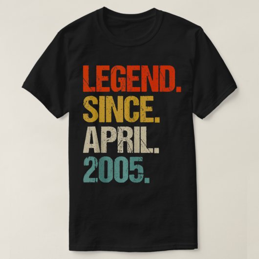 2005生まれ年19歳2005年19歳で誕生 Tシャツ (デザイン正面)