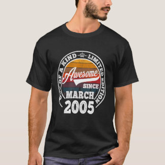 2005素晴らし年3月18誕生日18歳 Tシャツ