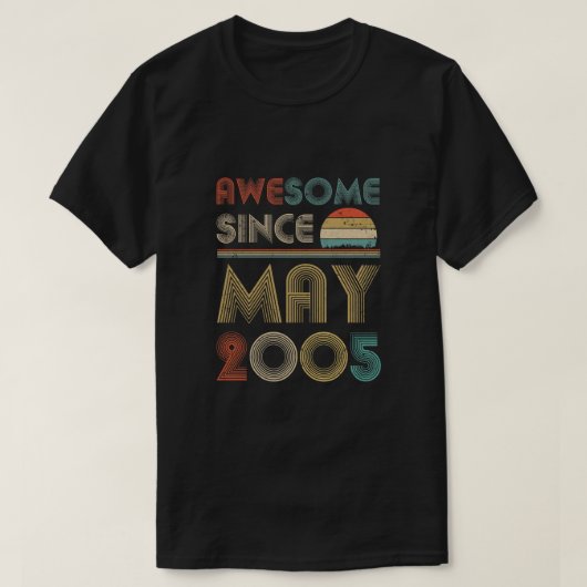 2005素晴らし年5月よりヴィンテージ15誕生日贈答品 Tシャツ (デザイン正面)