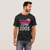 2005素晴らし年6月以来誕生日2005年6月ヴィンテージ Tシャツ (正面フル)