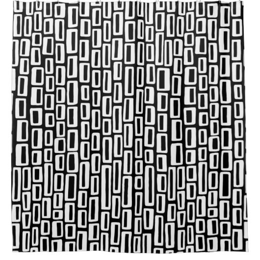 200515 – 白（黒） シャワーカーテン (正面)