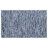 200515 - White on Dark Blue 001744 ファブリック (ファットクウォーター)
