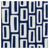 200515 - White on Dark Blue 001744 ファブリック (クローズアップ)