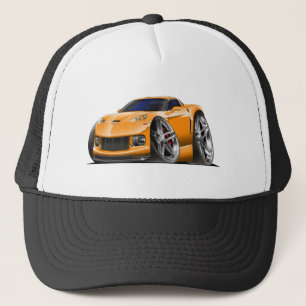 2005-09年のコルベットのオレンジ車 キャップ