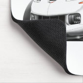 2005-09年のコルベットの白車 マウスパッド (コーナー)