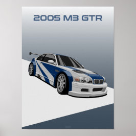2005 M3 GTRレーシングカー ポスター