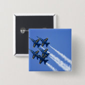 2006の艦隊週の間のブルーエンジェルの低空飛行 缶バッジ (正面&裏面)