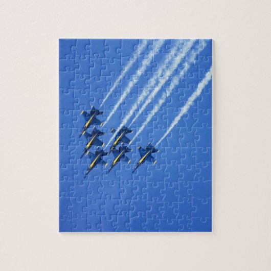 2006の艦隊週2の間のブルーエンジェルの低空飛行 ジグソーパズル (縦)