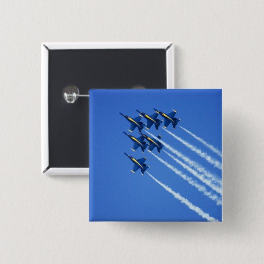 2006の艦隊週2の間のブルーエンジェルの低空飛行 缶バッジ (正面&裏面)