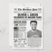 2006カスタム年新聞紙誕生日カード、トレンド シーズンカード (正面)