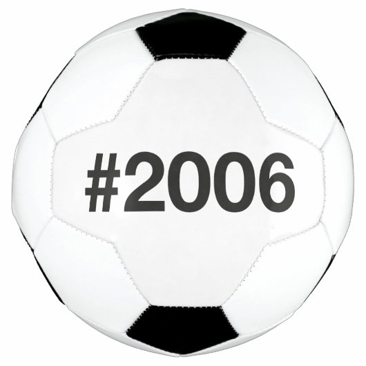 2006ハッシュタグ19誕生日記念日 サッカーボール (正面)