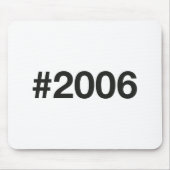 2006ハッシュタグ19誕生日記念日 マウスパッド (正面)