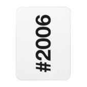 2006ハッシュタグ19誕生日記念日 マグネット (縦)
