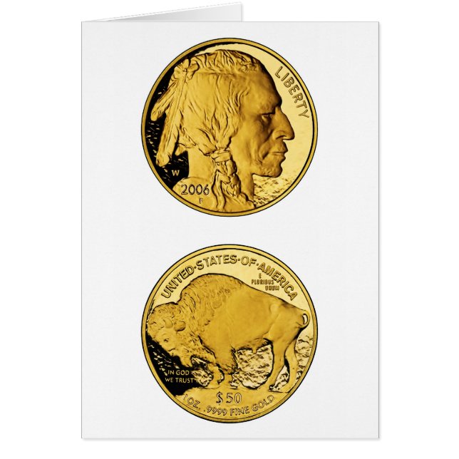 2006人のアメリカ人のバッファローの証拠の金地金の硬貨 (正面)