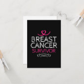 2006年以来の乳がんを克服した認識度ハート カード (正面/裏面インサイチュ)