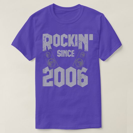 2006年以来ロックンロック音楽ファン16th Bir Tシャツ (デザイン正面)
