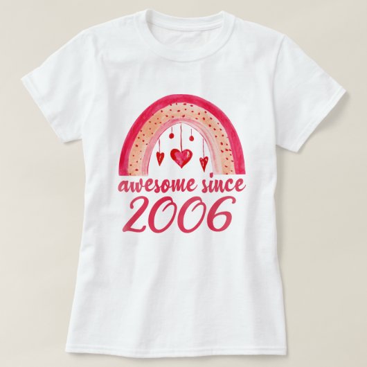 2006年以素晴らし降16誕生日ギフト Tシャツ (デザイン正面)