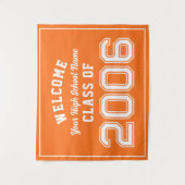 2006年卒業クラス、20年後の同窓会の飾り タペストリー (正面)