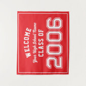 2006年度 クラス 20周年 再会 デコレーション ようこそ タペストリー (正面)