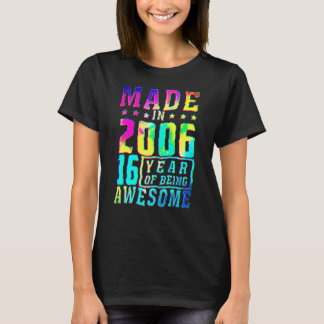 2006年生まれの16歳の女の子のための16歳の誕生日 Tシャツ