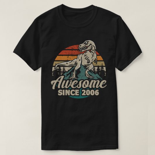 2006年素晴らし以来17年17誕生日 Tシャツ (デザイン正面)